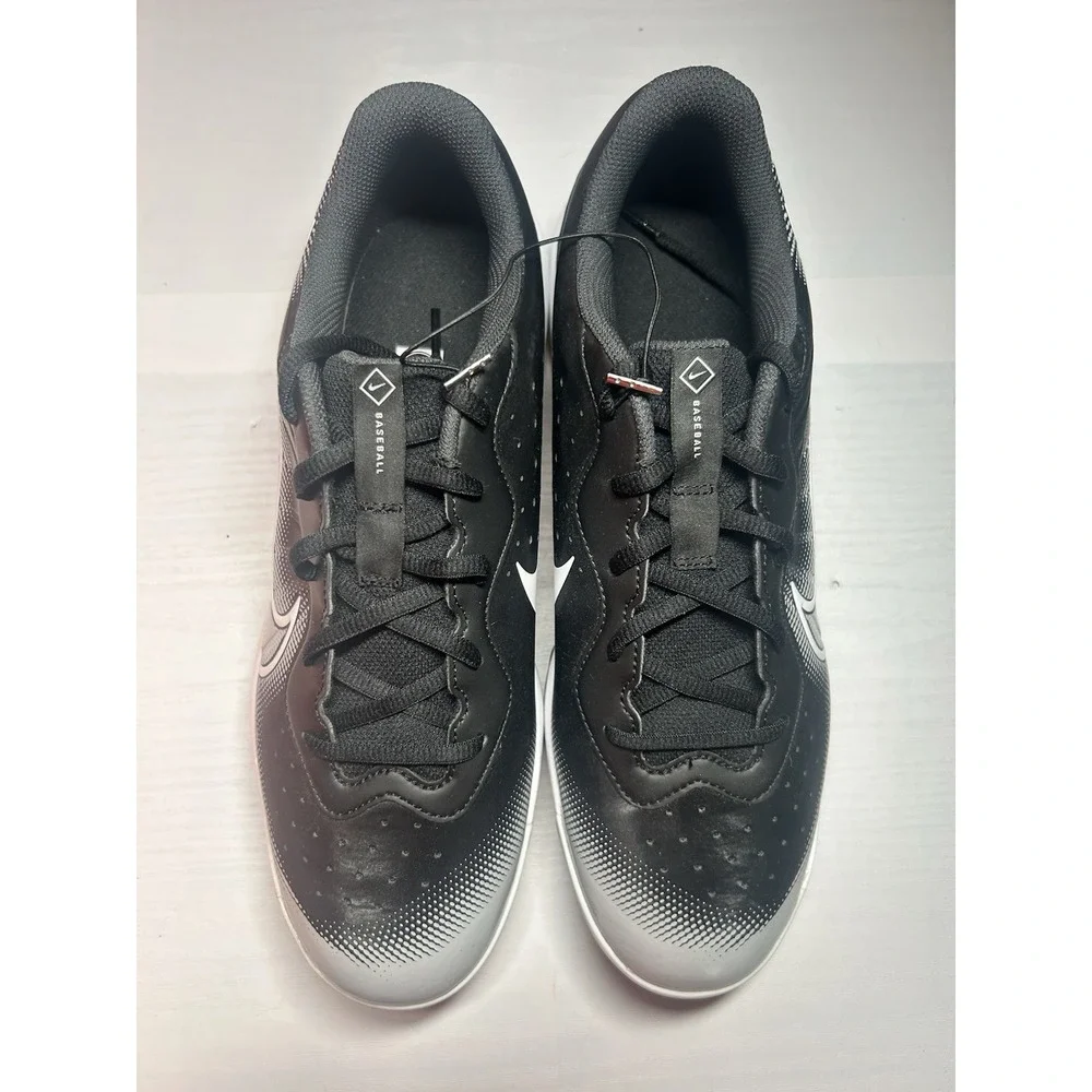 Nike‎ Alpha Huarache Varsity 4 Low Black Grey - Sz 11.5 - DJ6516 010-New/No Lid